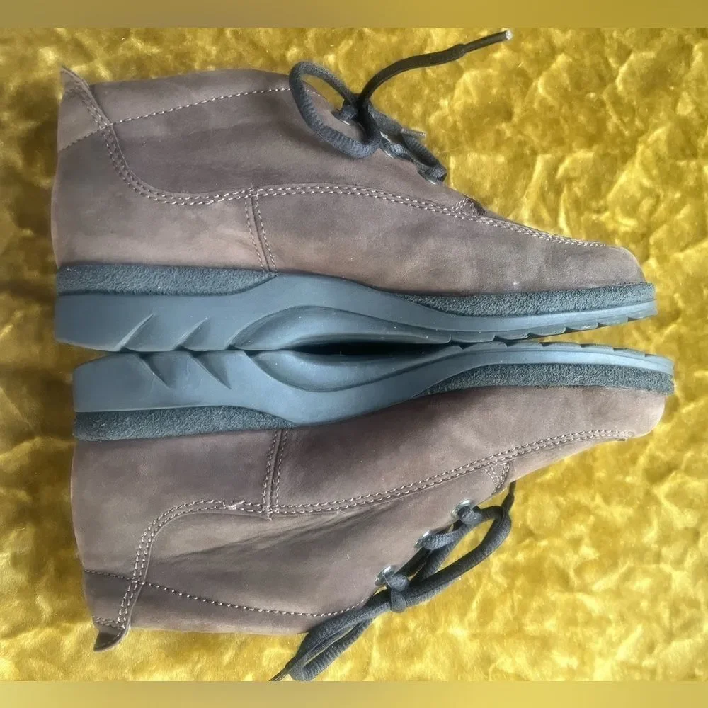 ECCO Men's Brown Leather Lace Up Chukka Boots Shoes Size 6-6.5 (40)